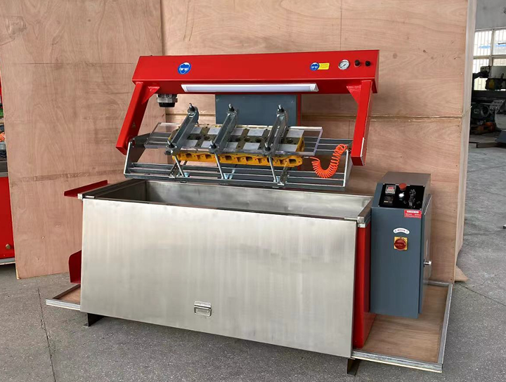 Valve Grinding Machine LD100B and Cylinder Head Pressure Tester LD1650 Shipment Containers